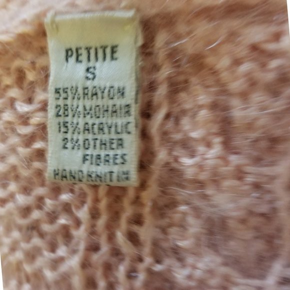 💵3/$20 Vintage Linda Allard PS Pink Mohair Vest - Picture 7 of 7